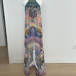 Camilla  high low beaded dress